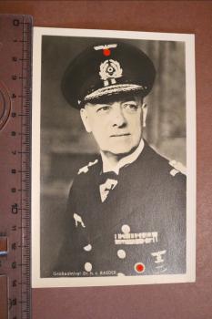 Postcard portrait of Grand Admiral Raeder